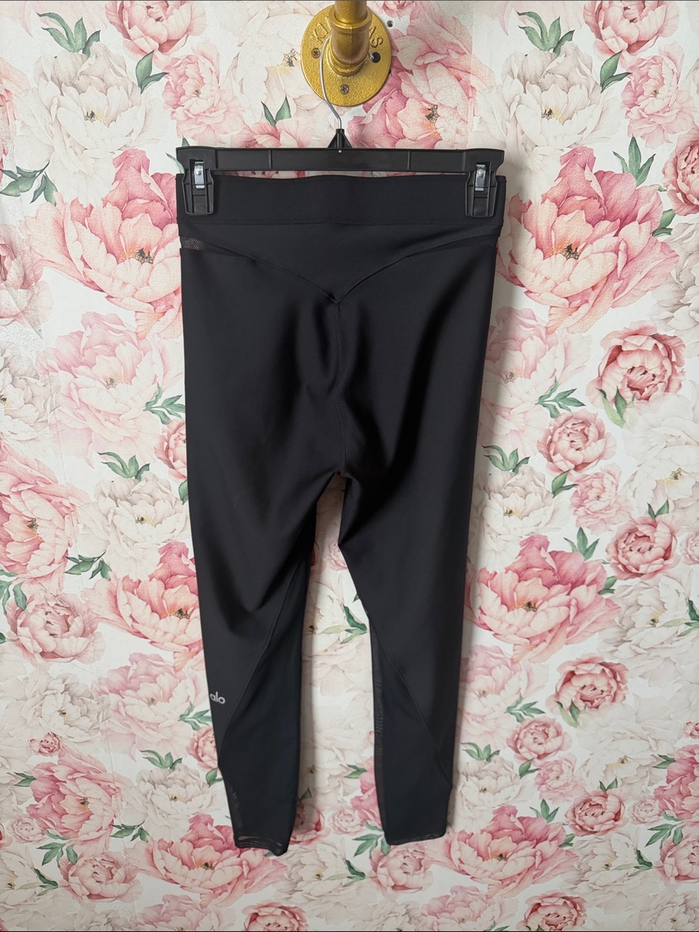 EUC ALO Airlift High Waist 7/8 Rebel Legging Black sz XS/S Mesh Pants SOLD OUT - Picture 6 of 7